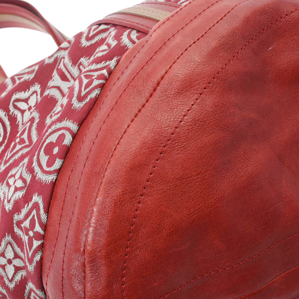 LOUIS VUITTON Aviator Pre Fall Collection Bordeaux Purple Red Leather Jacquard - Picture 5 of 11